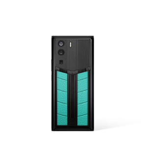 Metavertu 1 Curve Screen Race Track Design Calfskin Web3 Phone Verona Green