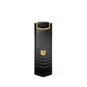 Vertu Signature S+ Black Gold Alligator Skin - Jade Black