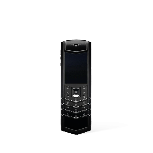 Signature V Stainless Steel Phone Pure Black