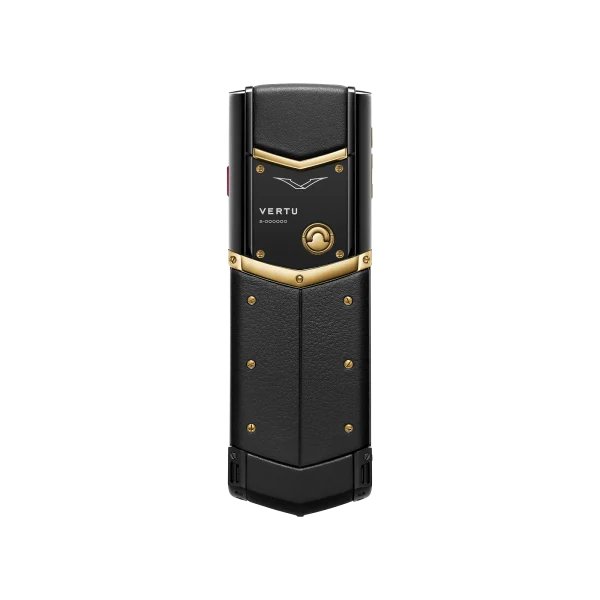 Vertu Signature S+ Black Gold Calfskin - Jade Black - Image 4