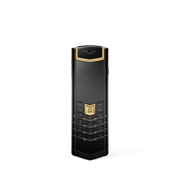 Vertu Signature S+ Black Gold Alligator Skin - Jade Black
