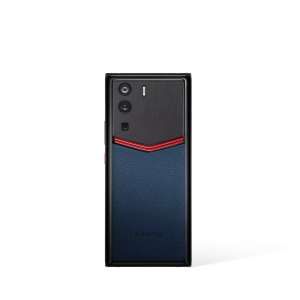 Metavertu 1 Curve Screen Enameled Calfskin 5G Web3 Phone Blue