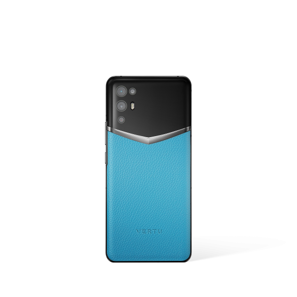 Ivertu Calfskin 5G Phone - Lake Blue