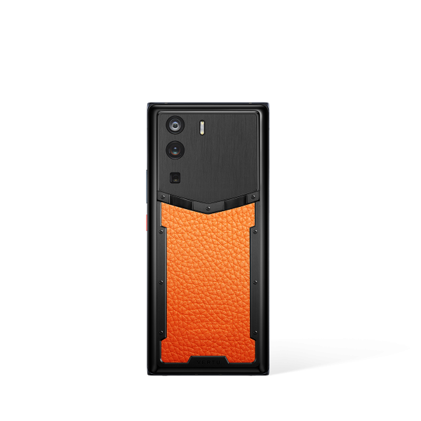 Metavertu 1 Curve Screen Calfskin 5G Web3 Phone Dawning Orange