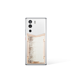 Metavertu 1 Curve Screen Himalaya Alligator Skin 18K Gold & Diamonds 5G Web3 Phone