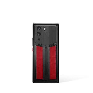 Metavertu 1 Curve Screen Race Track Design Alligator Skin Web3 Phone Flame Red