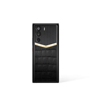 Metavertu 1 Curve Screen Alligator Skin Gold V 5G Web3 Phone Black