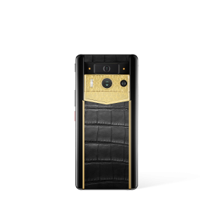 Metavertu 2 Max Screen Luxury Custom-Made Auspicious Clouds With Alligator Skin Web3 AI Phone Black