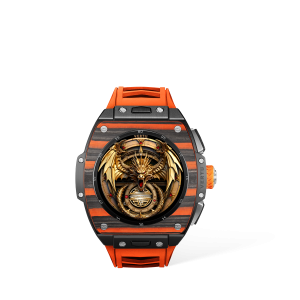 Vertu Grand Watch - Black And Orange Carbon Fiber
