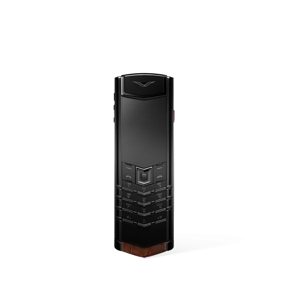 Signature S+ Black Steel Alligator Skin  Amber Brown