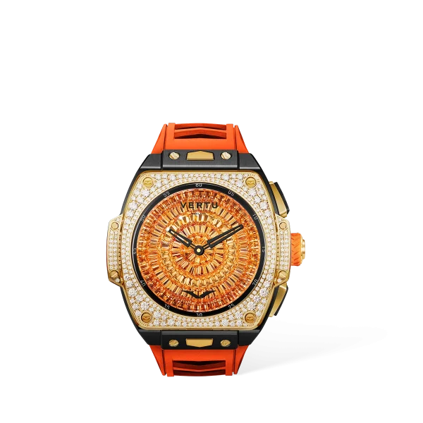 Vertu Grand Watch -Bespoke Gold - 18K Gold with Natual Diamonds