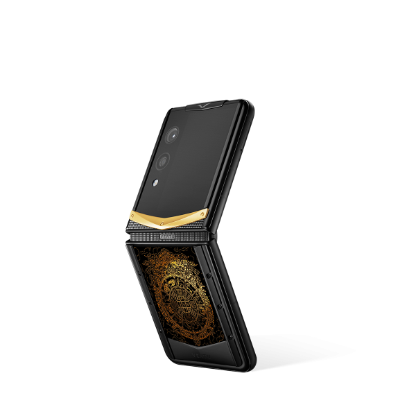 Quantum Flip Bagua Gilded Lacquer Gold V